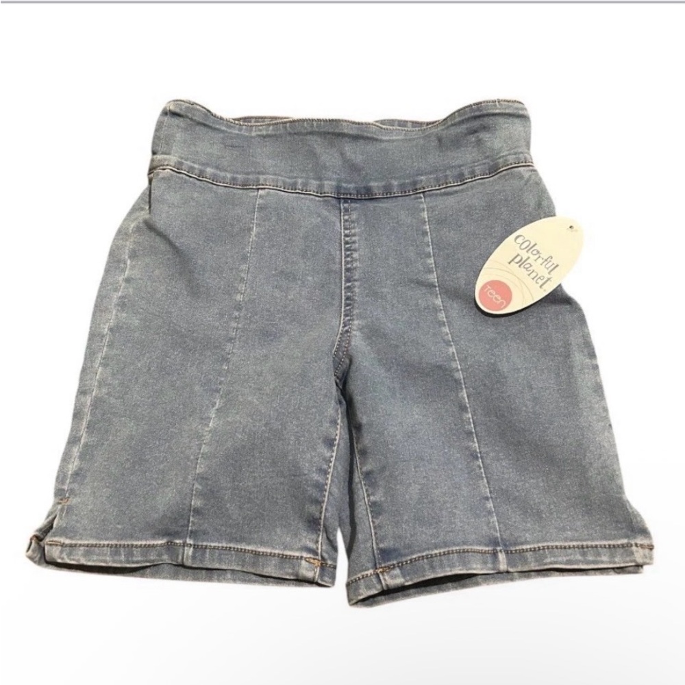 Girls Colorful Planet Pull On Bermuda Short Size L